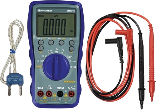 PROMAT Multimeter DMM 10 0-600 V AC/DC TRUE RMS PROMAT