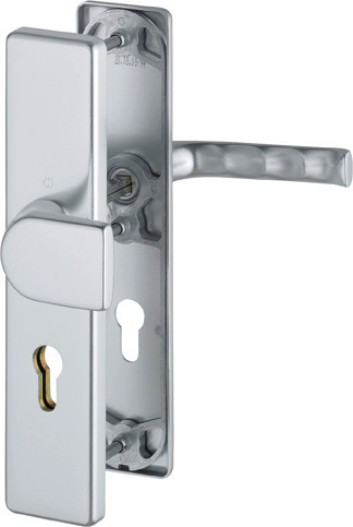 HOPPE® Schutz-Wechselgarnitur mit Langschild London 78G/2221/2410/113, 8/72 mm, Aluminium