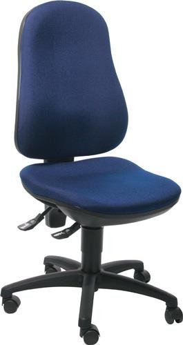 TOPSTAR Bürodrehstuhl m.Permanentkontakt royalblau 420-550mm o.Lehnen Trgf.110kg TOPSTAR