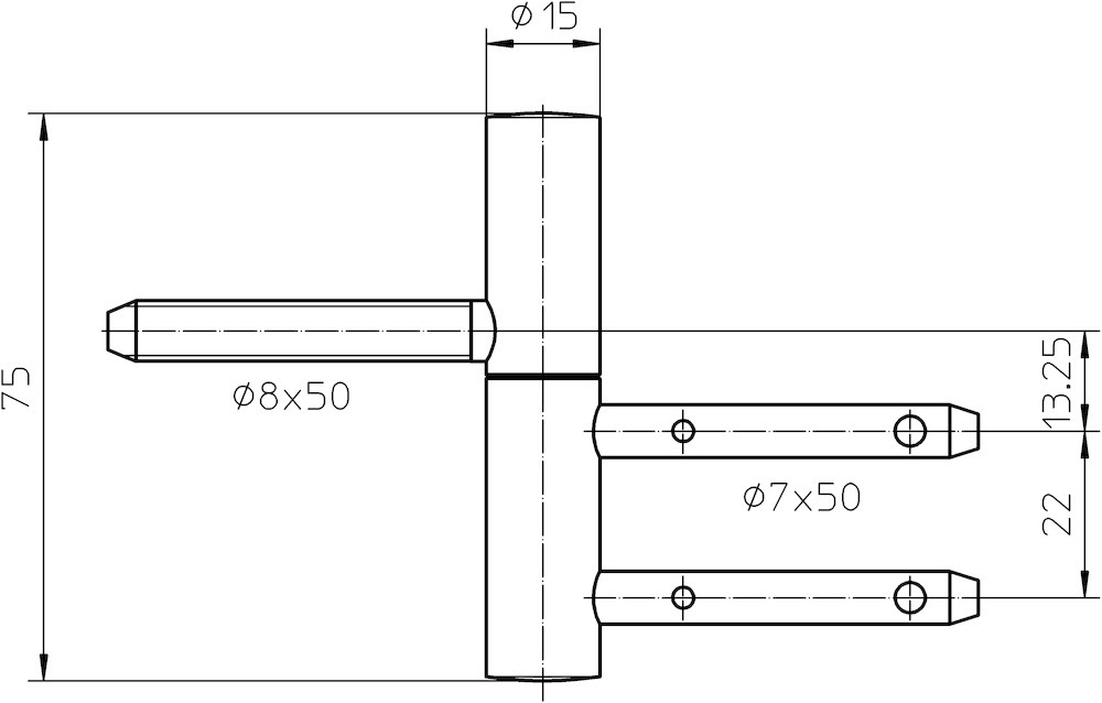 SIMONSWERK Einbohrband BAKA® B 2-15