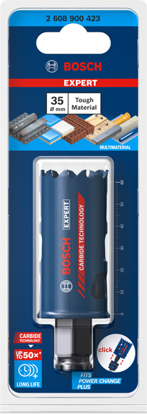 BOSCH EXPERT Tough Material Lochsäge, 35 x 60 mm. Für Dreh- und Schlagbohrer