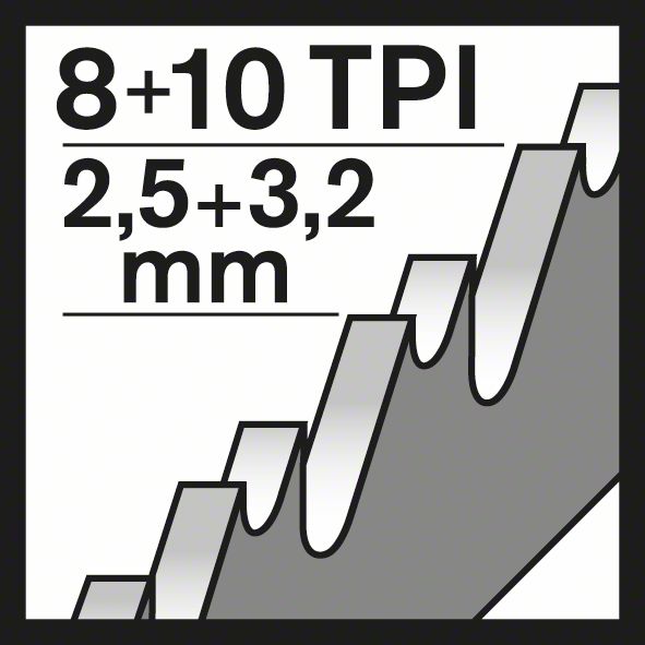 BOSCH Säbelsägeblatt S 1120 CF Heavy for Metal, 5er-Pack