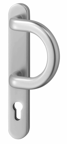 HDM Professional Rahmen-Wechselgarnitur mit Bügelgriff und abgerundetem Schild, Serie Lech