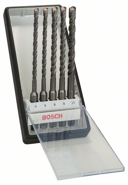 BOSCH Hammerbohrer-Set SDS plus-5 Robust Line, 5-teilig, 6 - 10 mm