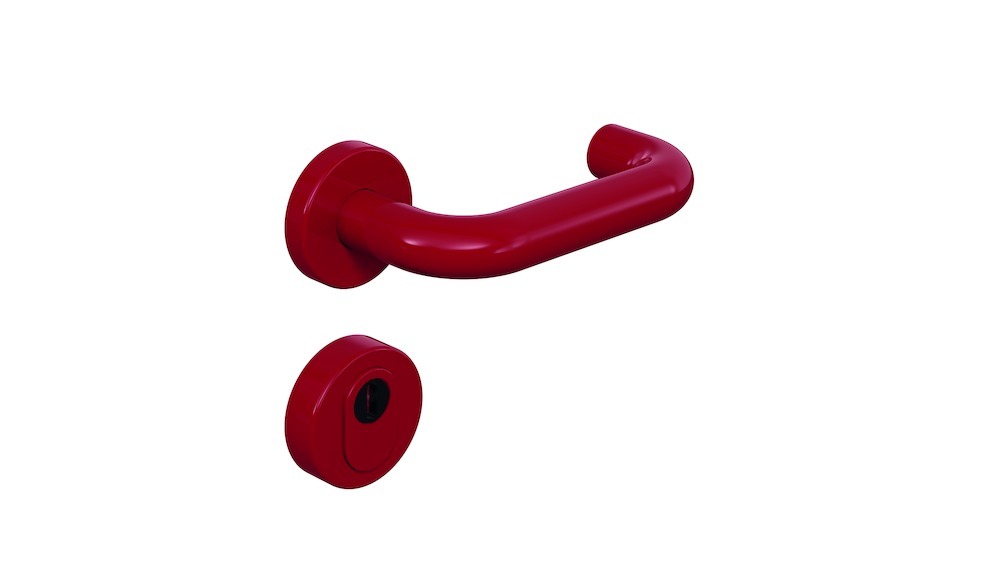 HEWI Schutz-Drücker-Halbgarnitur mit Rosetten 111R23.130, VK 8 mm, Polyamid, 111R23.130 33