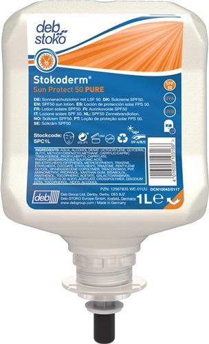 STOKO UV-Hautschutzcreme Stokoderm® Sun Protect 50 PURE 1l unparfümiert Kartusche