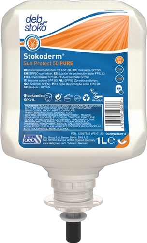 SC JOHNSON PROFESSIONAL UV-Hautschutzcreme Stokoderm® Sun Protect 50 PURE 1l unparfümiert Kartusche