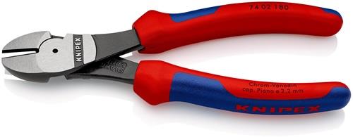 KNIPEX Kraftseitenschneider L.180mm pol.Form 0 2K-Hülle KNIPEX