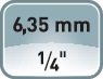 PROMAT Aufnahmeschaft 6-KT 9,5mm m.Zentrierbohrer Lochsägen 14-30mm PROMAT