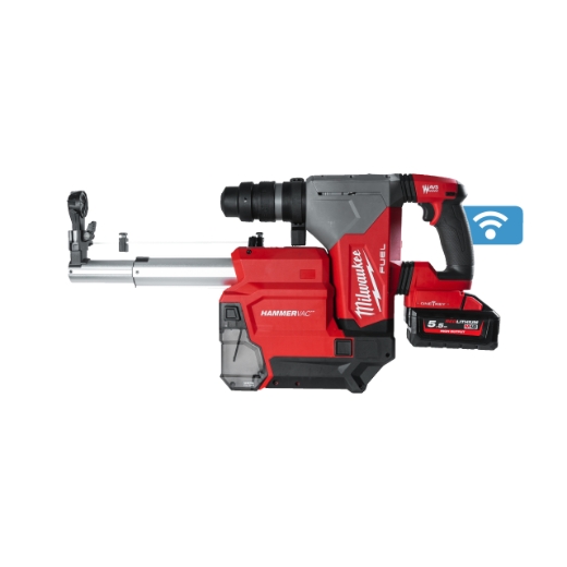 MILWAUKEE ONE KEY™ Akku-Kombihammer + Staubabsaugung M18ONEFHPXDEL-552C