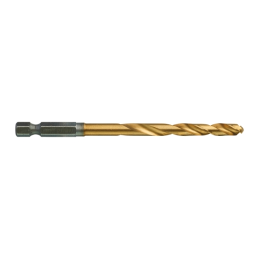 MILWAUKEE 6,0 x 105 mm SHOCKWAVE Metallbohrer HSS-G RED HEX Titan 1/4"