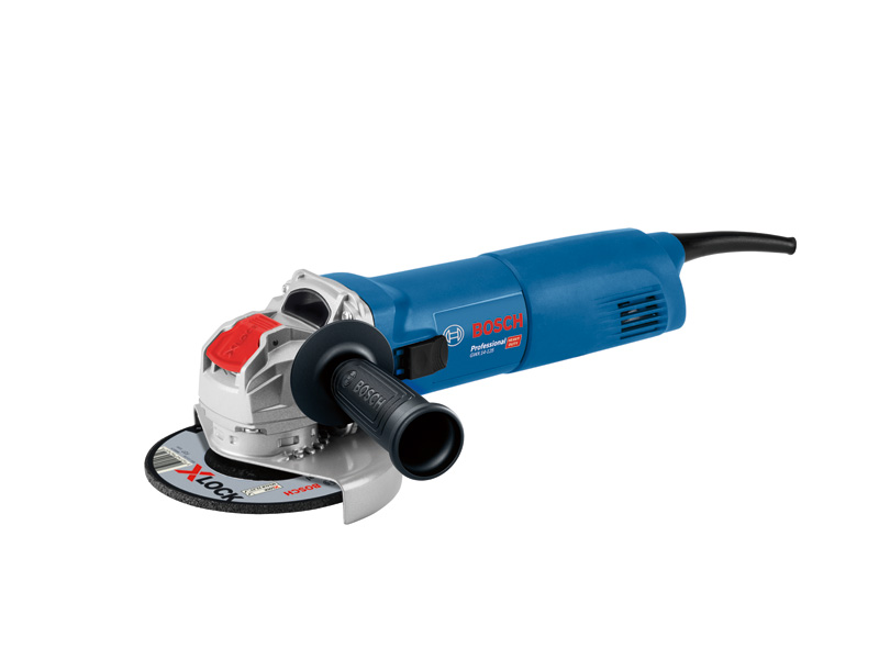 BOSCH Winkelschleifer GWX 14-125, 1400-W, X-LOCK, mit Zusatzhandgriff, Schutzhaube