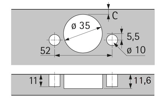 HETTICH Sensys Weitwinkelscharnier, mit Null-Einsprung, mit integrierter Dämpfung (Sensys 8657i), obsidianschwarz, 9091789