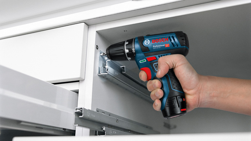 BOSCH Akku-Bohrschrauber GSR 12V-15, Solo Version, L-BOXX