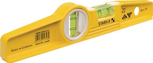 STABILA Torpedowasserwaage 81 S 25cm Alu.gelb ± 0,5 mm/m o.Gürteltasche 0,5 mm/m STABILA