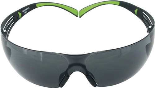 3M Schutzbrille SecureFit-SF400 EN 166,EN 170 Bügel schwarz grün,Scheibe grau