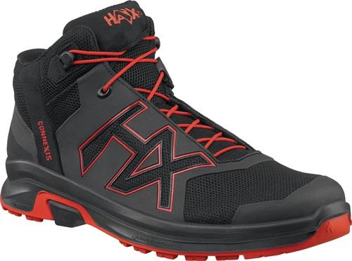 HAIX Freizeitschuh CONNEXIS Go GTX mid Gr.9(43) schwarz/rot Mikrofaser/Textil