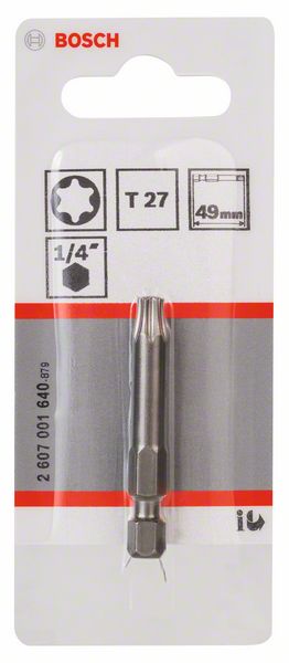 BOSCH Schrauberbit Extra-Hart T27, 49 mm, 1er-Pack