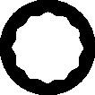 GEDORE Steckschlüsseleinsatz D 19 1/2 Zoll 12-kant SW 1 Zoll GEDORE Steckschlüsseleinsatz D 19 1/2 Zoll 12-kant SW 1 Zoll