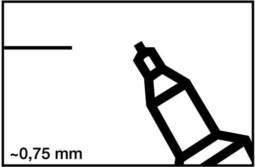 EDDING Permanentmarker 404 blau Strich-B.0,75mm Rundspitze EDDING