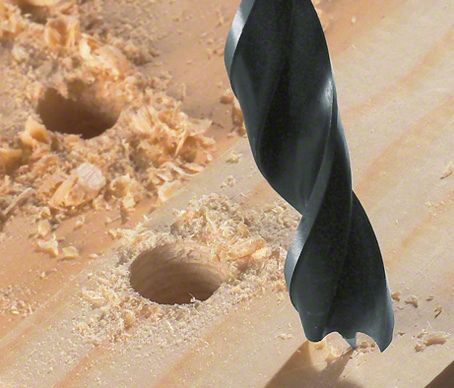 BOSCH Holzspiralbohrer mit 1/4 Zoll-Sechskantschaft, 2 x 24 x 62 mm