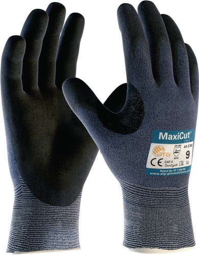 ATG Schnittschutzhandschuhe MaxiCut® Ultra™ 44-3745 Gr.9 blau/schwarz EN 388 PSA II