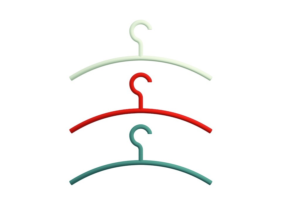 HEWI Kleiderbügel Set 570.99, Polyamid, 570.99B003