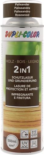 DUPLI-COLOR Holzschutzlasur 2in1 Farbe palisander 500ml Spraydose DUPLI-COLOR