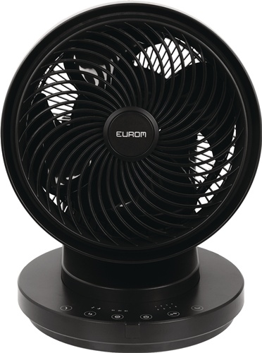 EUROM Tischventilator Vento 3D Silent Comfort H.36cm 220-240V 50 Hz schwarz EUROM