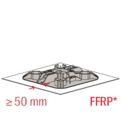 FISCHER Flachdachfuß FFRB standard