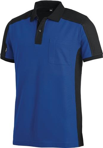 FHB Poloshirt KONRAD Gr.XL royal/schwarz FHB