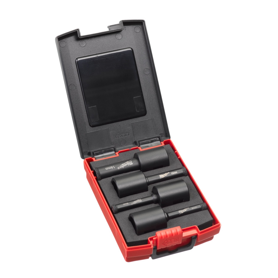 MILWAUKEE 4-teiliges Set Diamantbohrer DIAMOND MAX M14
