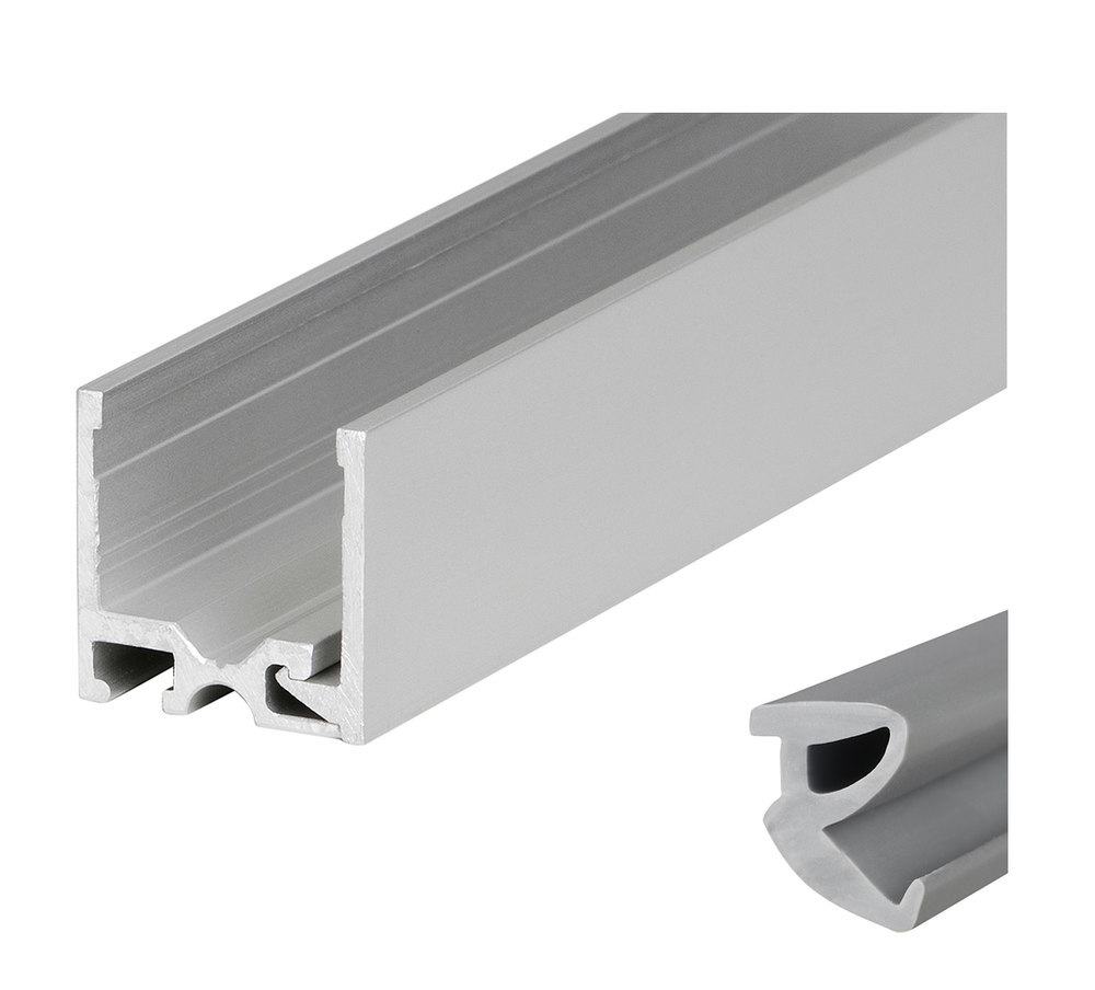HERMAT Trennwand-Deckenprofil 6951, Aluminium