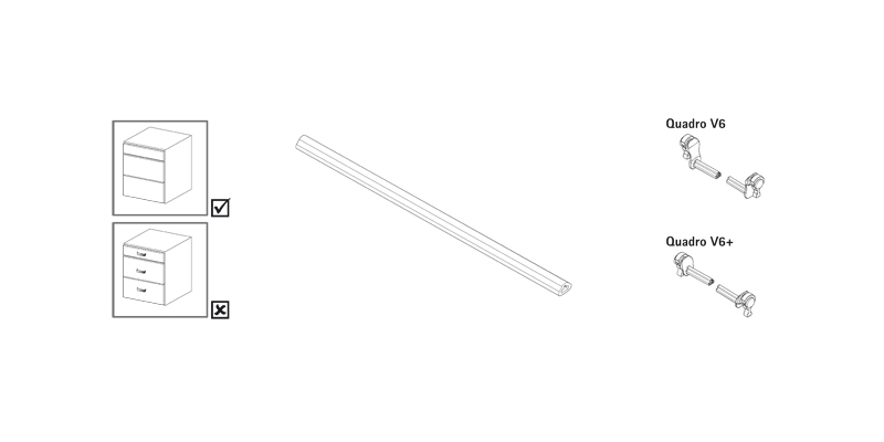 HETTICH Einseitige Adapter für Schubkastensysteme,