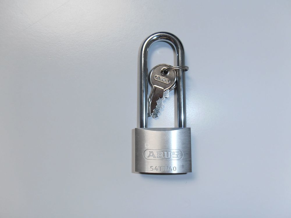 ABUS Zylindervorhangschloss Titalium 54 HB, TITALIUM™-Spezialaluminium