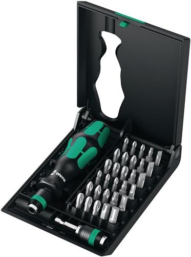 WERA Bitsortiment Kraftform Kompakt 70 Allround 32-tlg.Schlitz/PH/PZD/TX-BO/6Kt.WERA