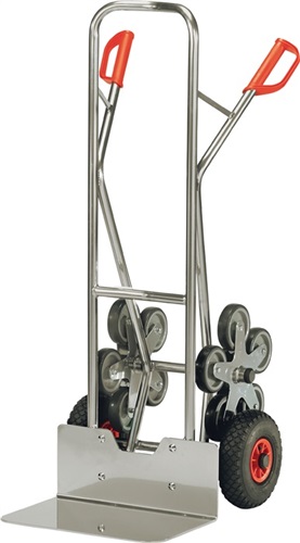 FETRA Treppenkarre H.1300mm Schaufel-Gr.L300xB480mm Alu.Lufträder/5armiger Radstern