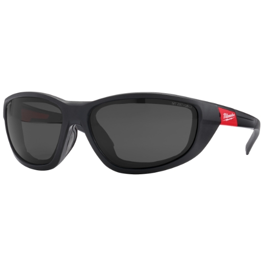 MILWAUKEE getönt, mit abnehmbarer Schaumstoffauflage Premium Schutzbrille