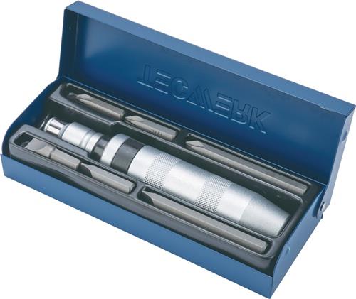TECWERK Schraubenlösersatz 8-tlg.1/2 Zoll in Stahlbl.-Kass.TECWERK