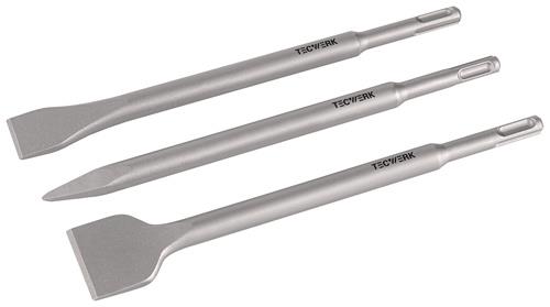 TECWERK Einsteckwerkzeugset SDS-plus 3-tlg.in Ku.-Box L.250mm KU-Box TECWERK