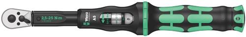 WERA Drehmomentschlüssel Click-Torque A 5 1/4 Zoll 2,5-25 Nm WERA