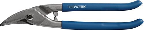 TECWERK Lochschere Gesamt-L.250mm re.STA max.1mm VA max.0,5mm Qualitätsst.Ku.-Überzug TW