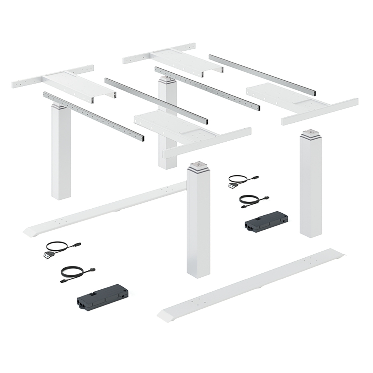 HETTICH LegaDrive Systems Tischgestell-Set Bench, weiß, 9243970