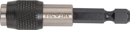 TECWERK Bithalter 1/4 Zoll F 6,3 1/4 Zoll C 6,3 SWF L.60mm TECWERK