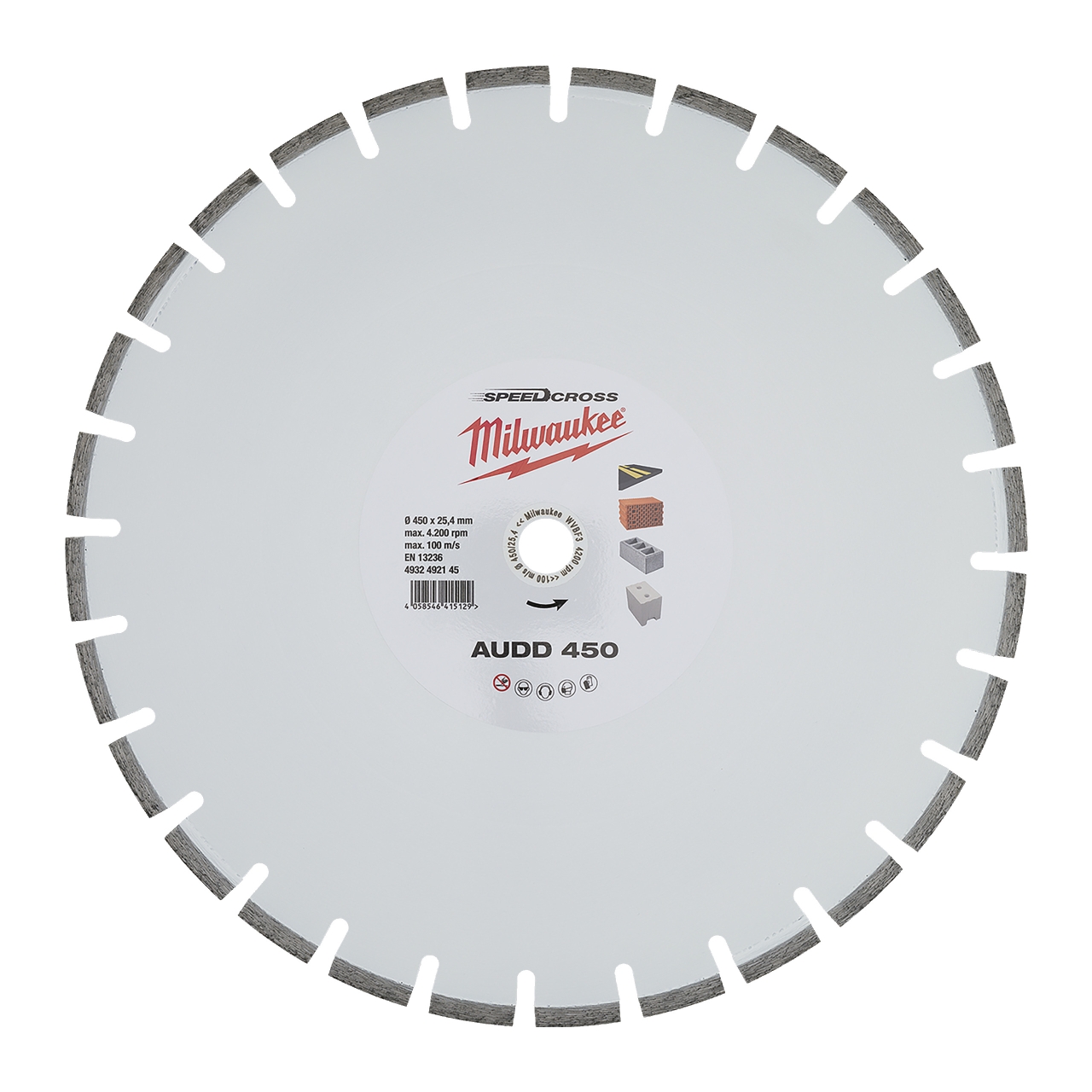 für abrasive Materialien Speedcross Diamanttrennscheibe AUDD 450 mm