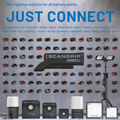 SCANGRIP LED-Strahler DUO CONNECT 108 W 2500 lm 5,2 Ah 18 V IP30 SCANGRIP SCANGRIP LED-Strahler DUO CONNECT 108 W 2500 lm 5,2 Ah 18 V IP30 SCANGRIP