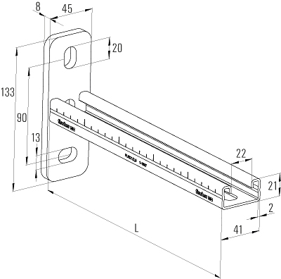 FISCHER Auslegerkonsole FCA 21 - 200