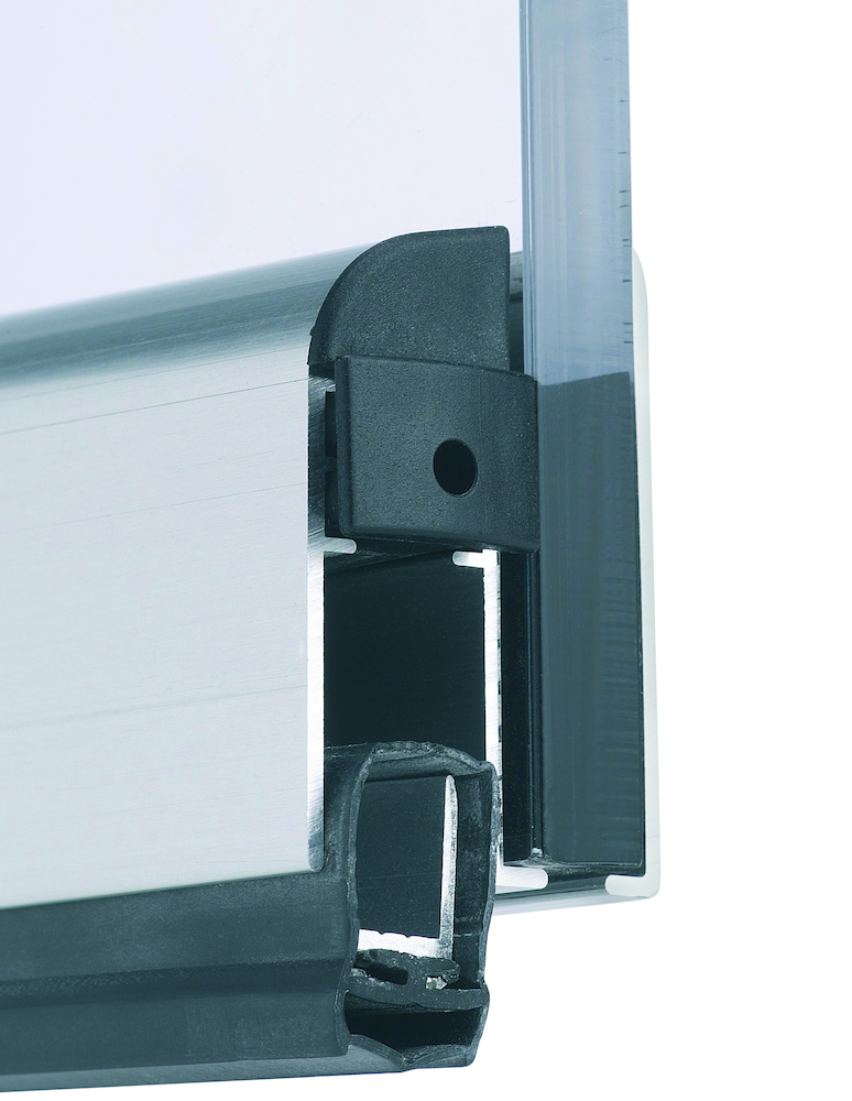 HERMAT Glastürdichtung 6500, Aluminium HERMAT Glastürdichtung 6500, Aluminium