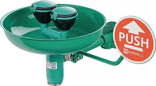 B-SAFETY Augendusche ClassicLine m.Auffangbecken Wm.Anschl.3/4 IG Zoll B-SAFETY