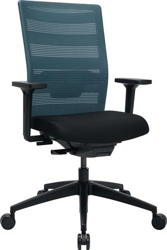 TOPSTAR Bürodrehstuhl m.Synchr.-Techn.schwarz/petrol 420-540mm